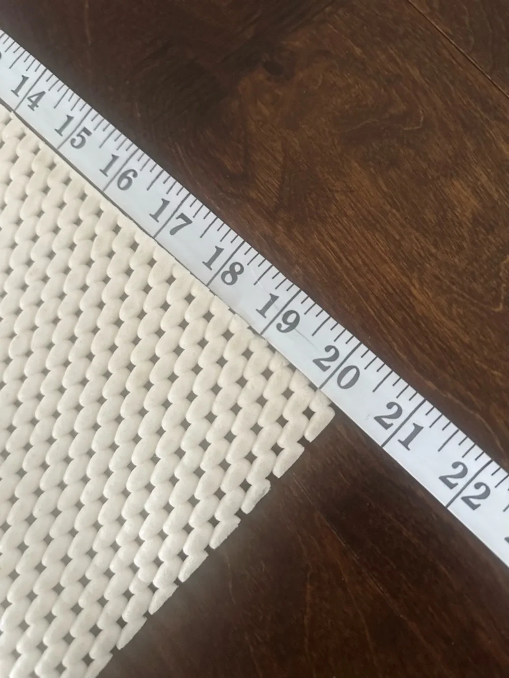 67” x 20” Cream Anti-Slip Runner Rug Pad